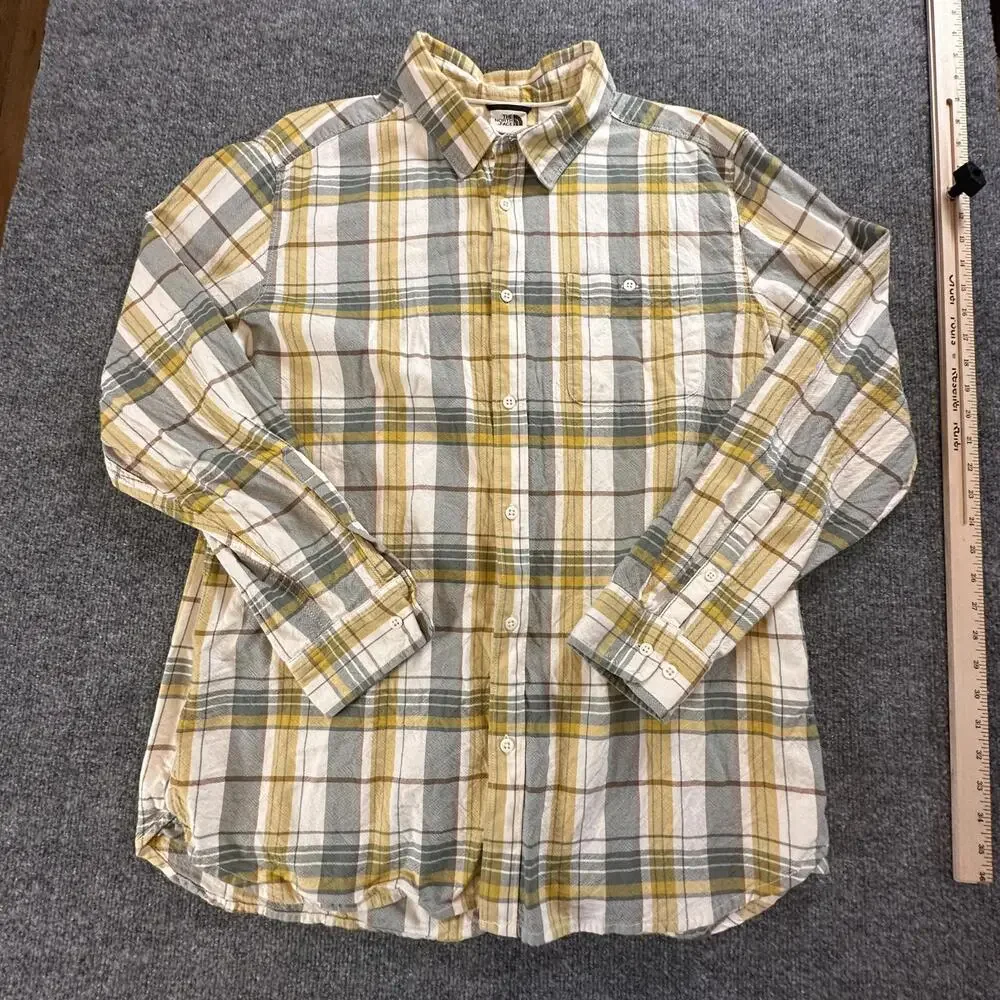 The North Face Men's XL Cotton Plaid Shirt - Casual & Stylish - 37